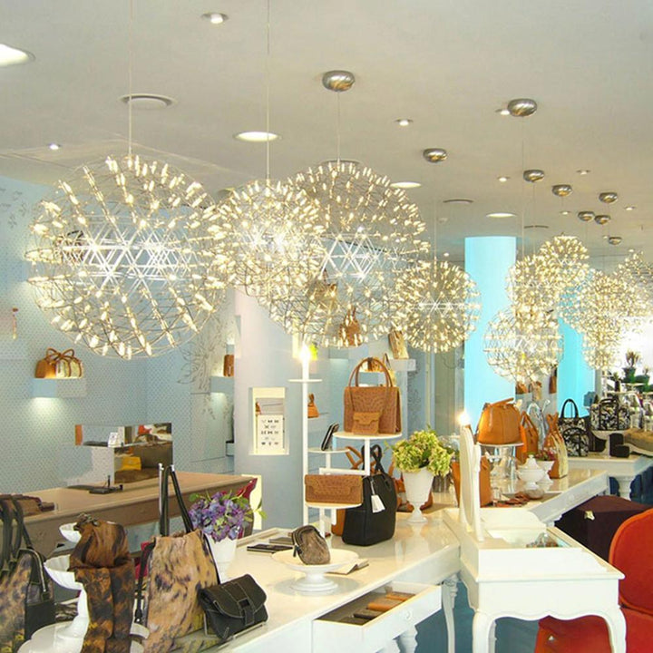 Silver Spark Ball Drop light Pendant Light | Kalsten