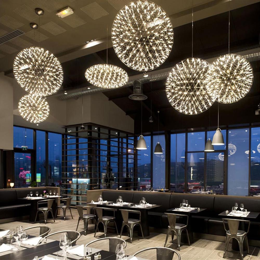 Silver Spark Ball Drop light Pendant Light | Kalsten