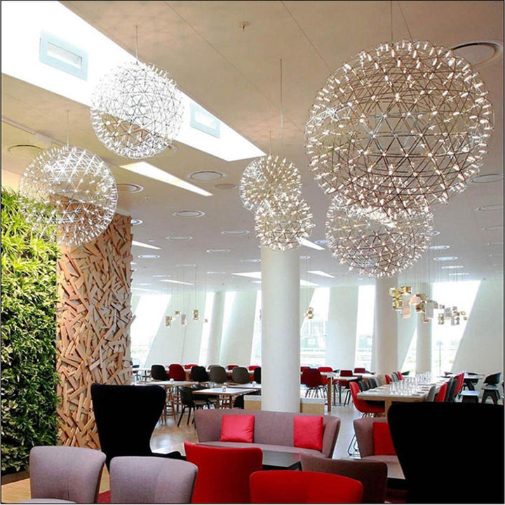 Silver Spark Ball Drop light Pendant Light | Kalsten