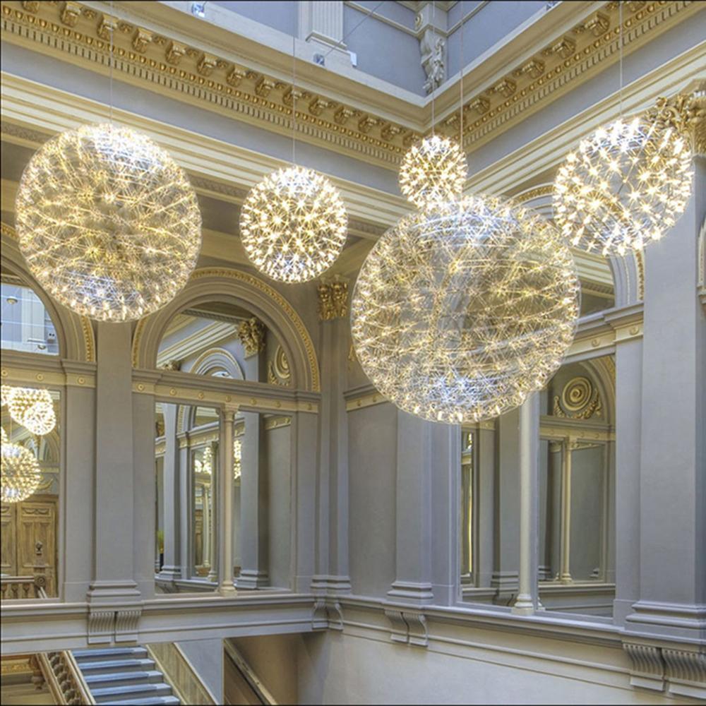 Silver Spark Ball Drop light Pendant Light | Kalsten