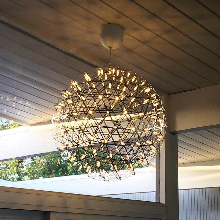 Silver Spark Ball Drop light Pendant Light | Kalsten