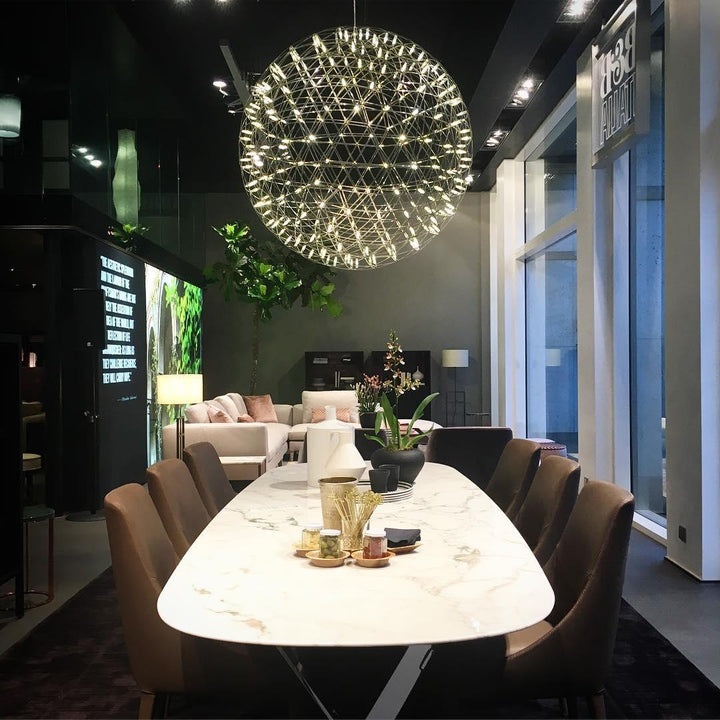 Silver Spark Ball Drop light Pendant Light | Kalsten