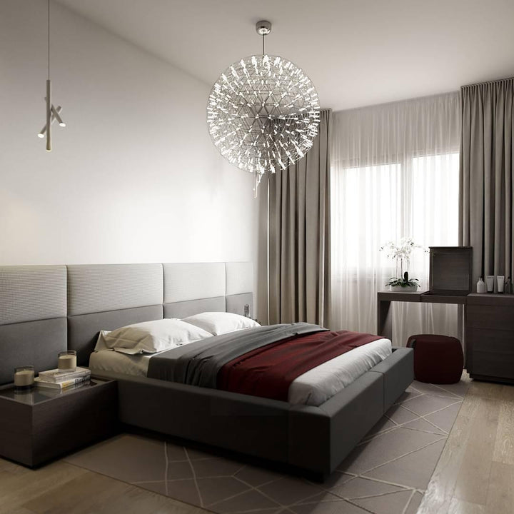 Silver Spark Ball Drop light Pendant Light | Kalsten