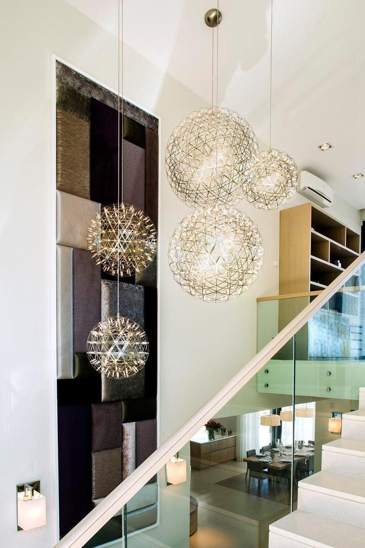 Silver Spark Ball Drop light Pendant Light | Kalsten
