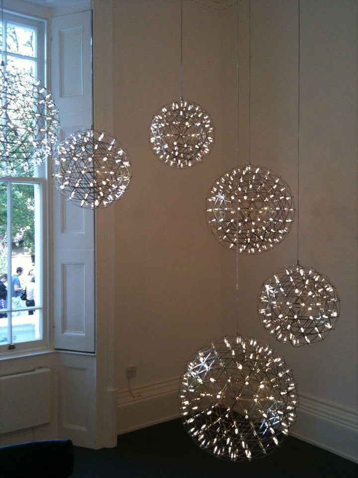 Silver Spark Ball Drop light Pendant Light | Kalsten