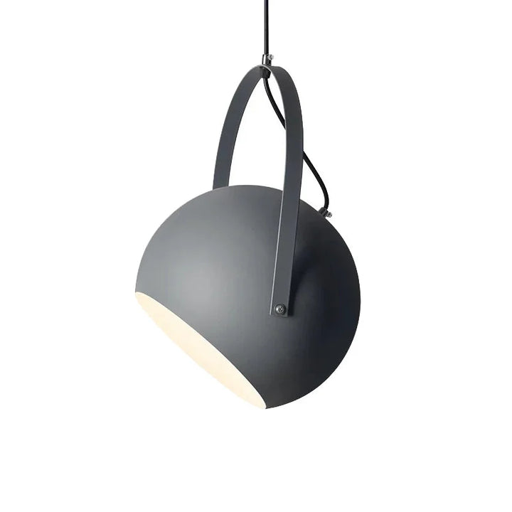Pendant Light Metal Adjustable 9.8 in Rotating Haze Blue Dining Room Living Room Lighting | Kalsten