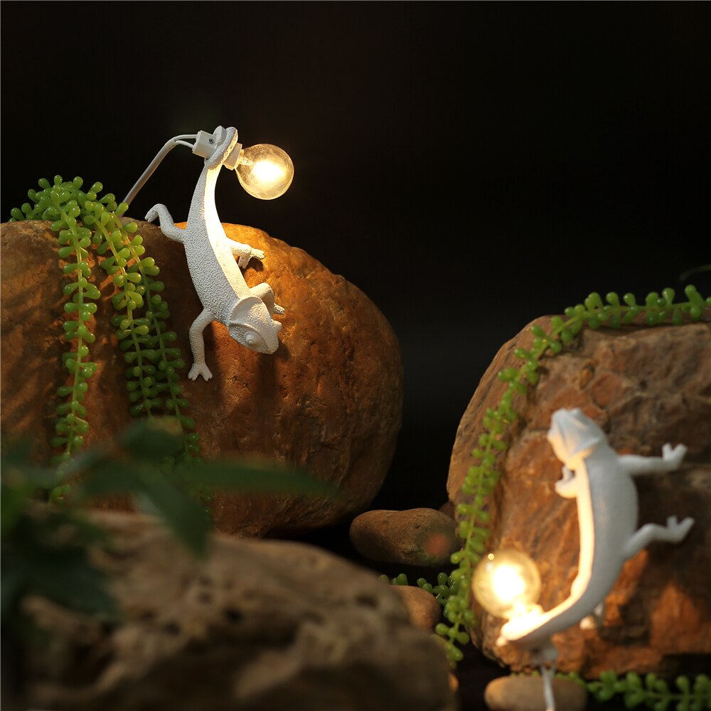 Resin Lizard Table Lamp 7.5' | Kalsten