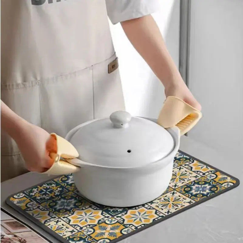 Kalsten | Retro-Quick-drying Drain Mat for Kitchen & Counters
