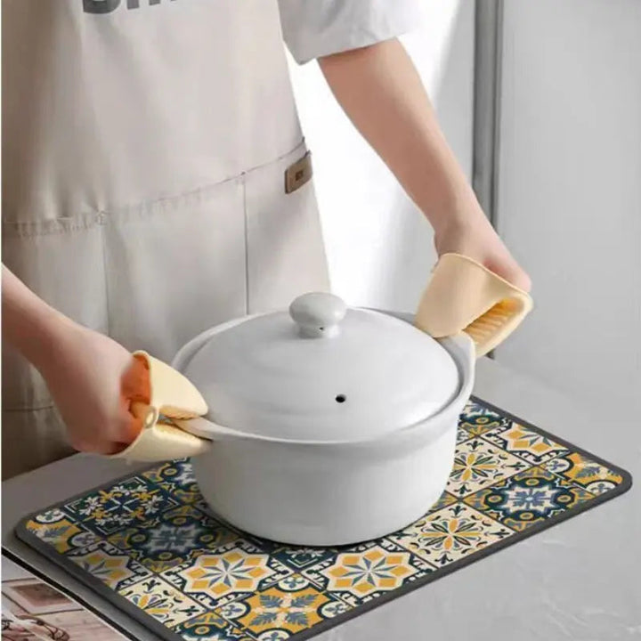 Kalsten | Retro-Quick-drying Drain Mat for Kitchen & Counters