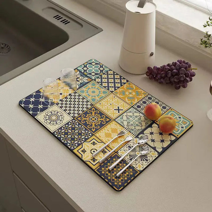 Kalsten | Retro-Quick-drying Drain Mat for Kitchen & Counters