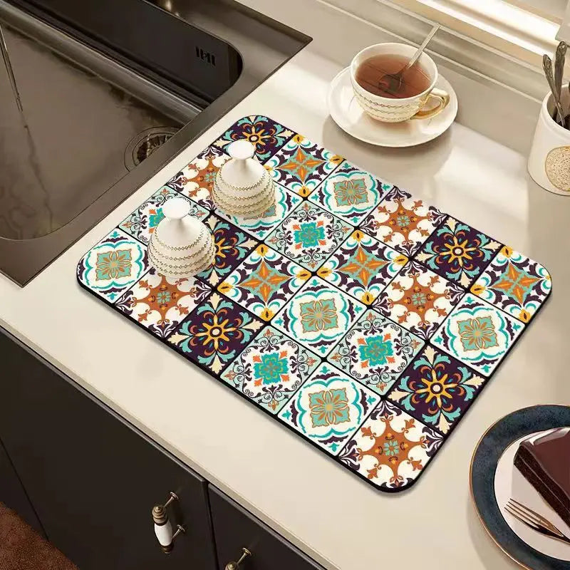 Kalsten | Retro-Quick-drying Drain Mat for Kitchen & Counters