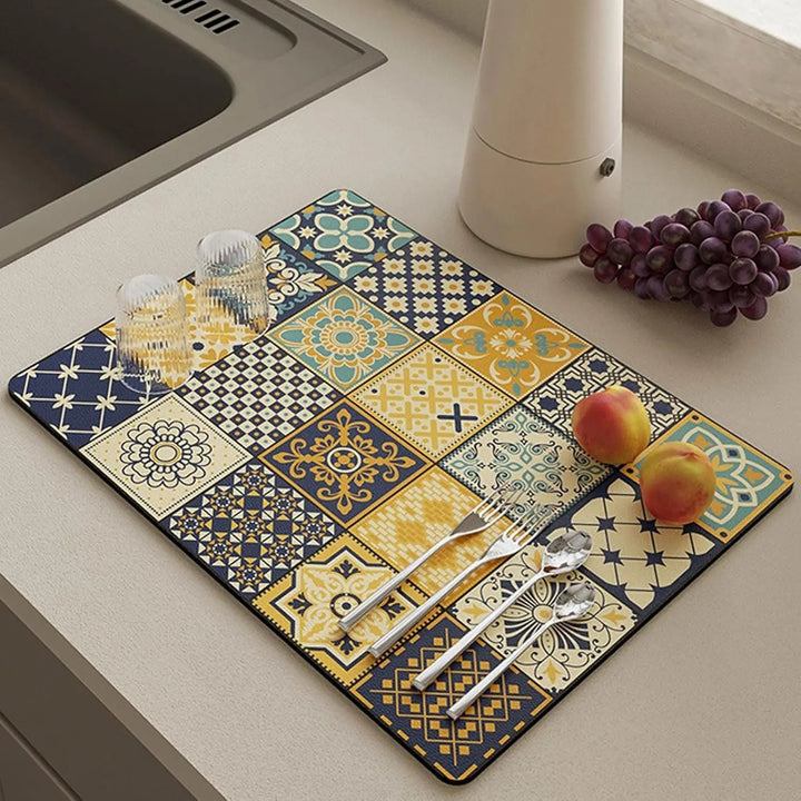 Kalsten | Retro-Quick-drying Drain Mat for Kitchen & Counters