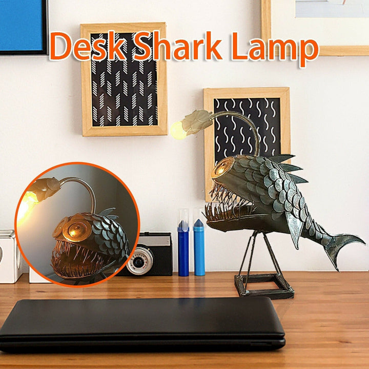 Retro Table Lamp Anglerfish Light with Flexible Lamp Head Artistic Table Lamps for Home Bar Café Home Art Decorative Ornaments | Kalsten