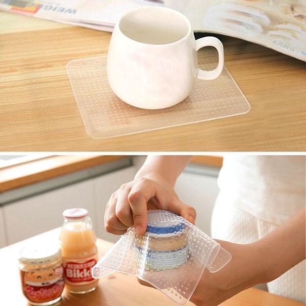 Reusable Silicone Food Wrap (Set of 4) | Kalsten