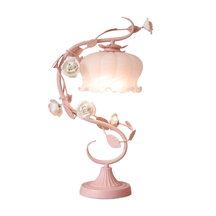 Rose Glass Gooseneck Table Lamp 12.2' | Kalsten