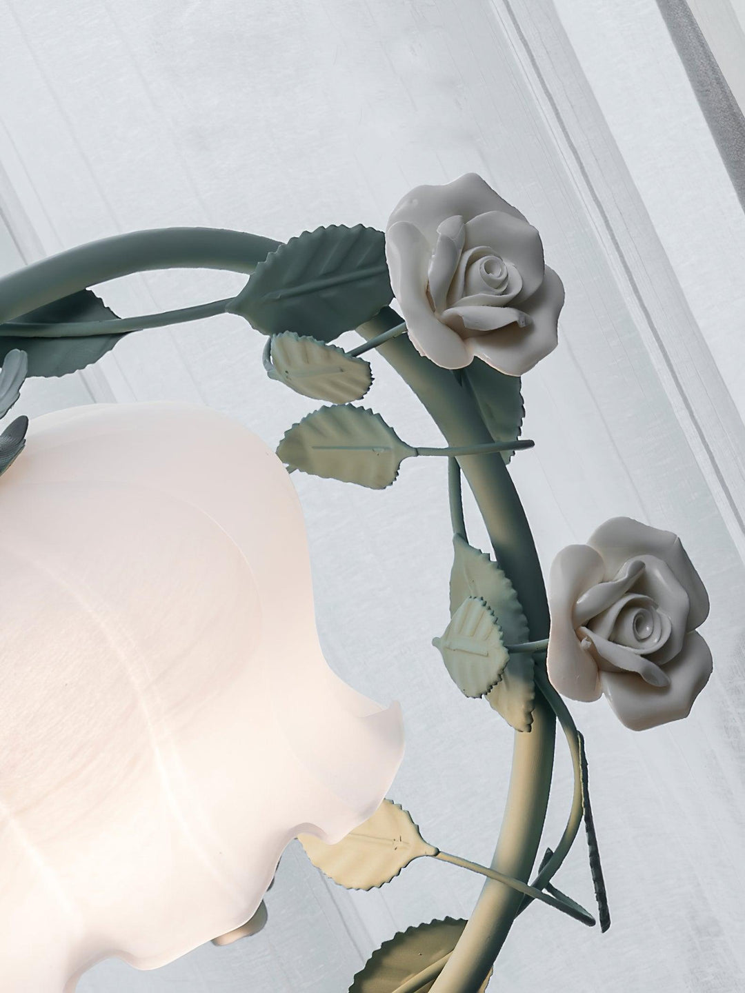 Rose Glass Gooseneck Table Lamp 12.2' | Kalsten