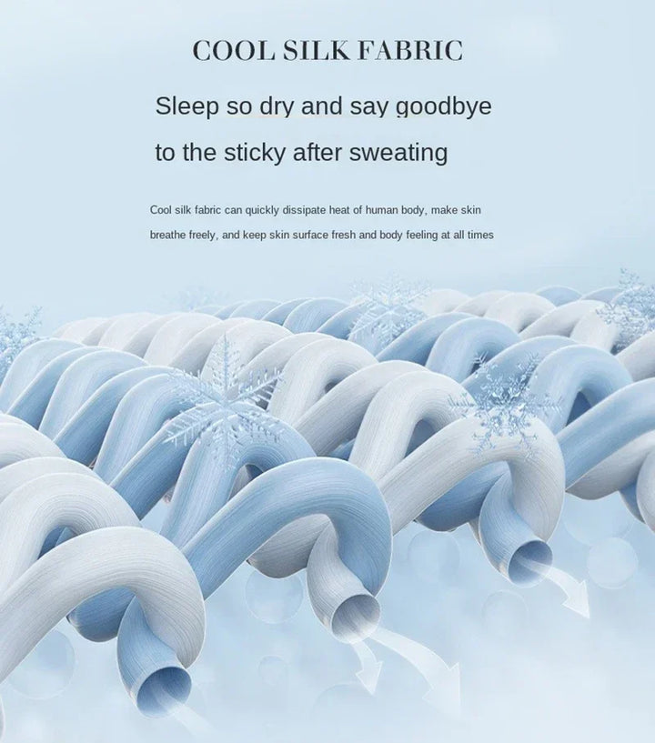 Air Condition Summer Comforter — Pure Color Ice Silk Cooling Blanket, Lightweight & Smooth Twin/King Size Quilt | Kalsten