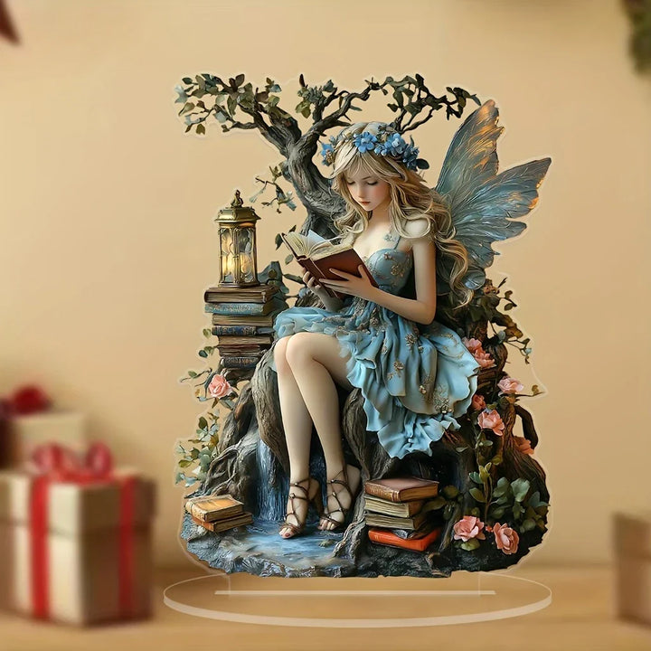 Kalsten | Celestia Acrylic Table Decoration Angel | Fairy Tale Stand | 18 cm | Gift & Photo Prop