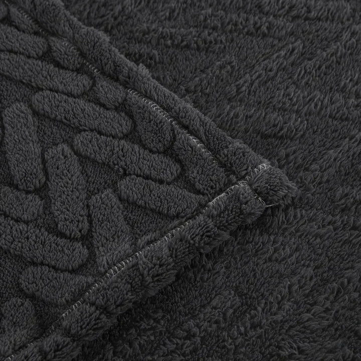 Kalsten | Jacquard Fleece Blanket CozyWeave | Single Layer & Double Sided | Soft Tafu & Shu Cotton Fleece | For Autumn & Winter