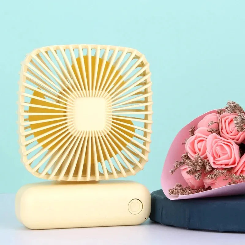Mini Handheld USB Fan: Portable Three-Speed Cooling for Car, Home, Office, and Outdoor Use - Quiet and Simple Design | Kalsten