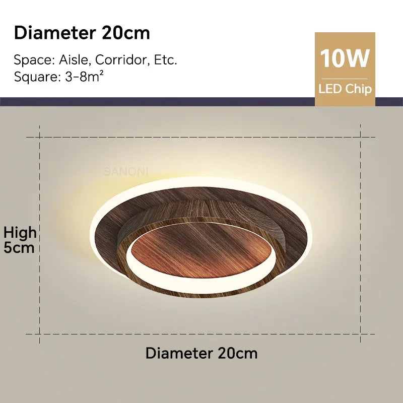 Modern LED Ceiling Lamp - Square Ceiling Light Fixture for Living Room, Stair, Aisle, and More | Kalsten