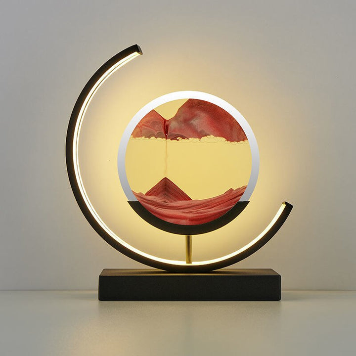 LED Table Lamp with Moving Sand Landscape – SandLight | Kalsten