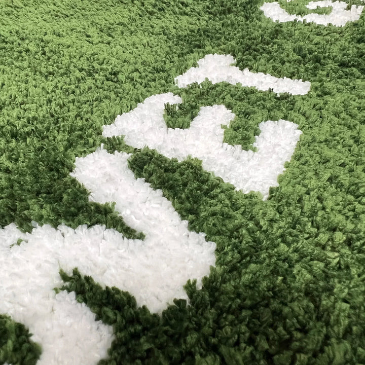 FreshLawn Comfort Mat – Trendy "Wet Grass" Doormat in Green with Soft Plush | Kalsten