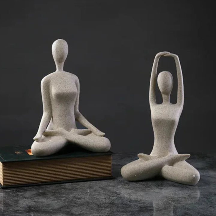 ZenJoy Woman in Yoga Figure – Modern Interior Decoration made of Resin | Kalsten