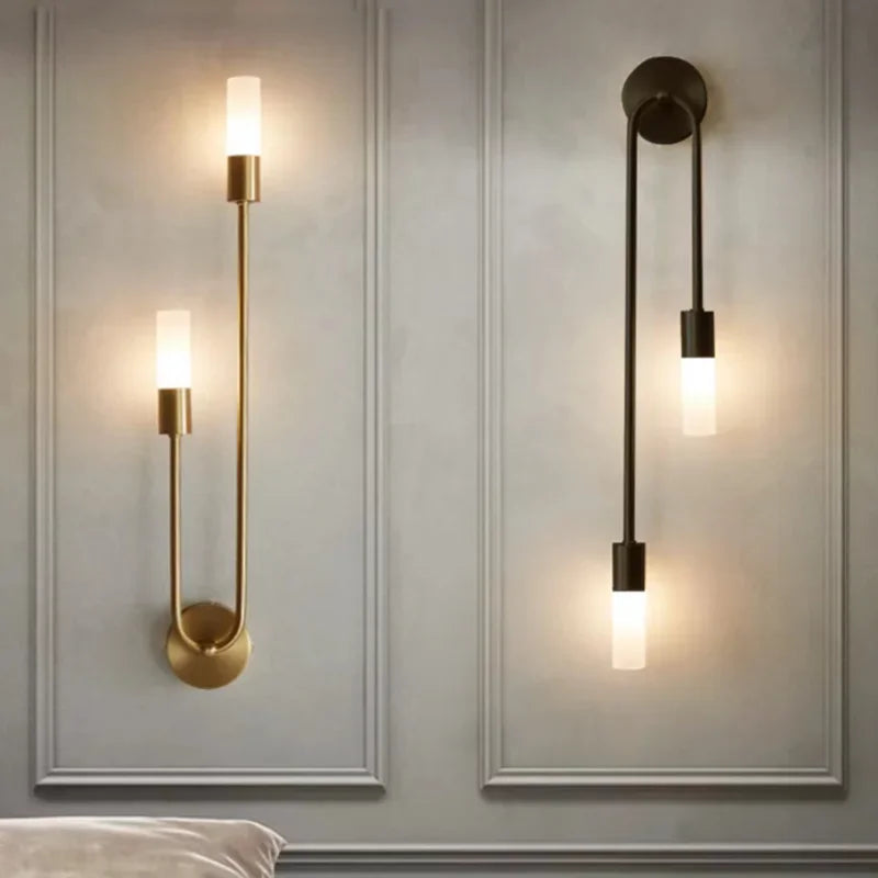 Modern Gold LED Wall Light – Nordic Sconce for Living Room, Bedroom, Kitchen, and Hallway Décor | Kalsten