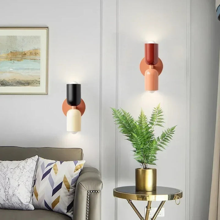 Nordic LED Wall Lamps – Modern Minimalist Double Head Wall Light for Living Room, Bedroom, Study, and Indoor Decor | Kalsten