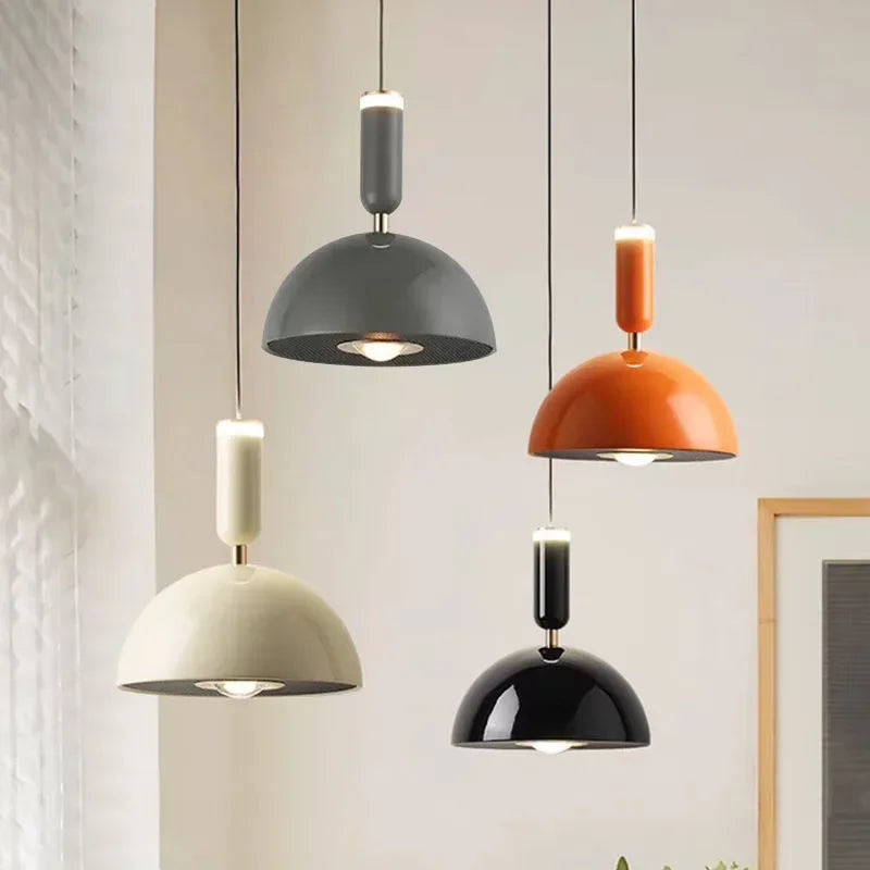 Nordic Liftable LED Pendant Light – Modern Iron Hanging Lamp for Bedroom, Living Room, Study, and Bar (Adjustable Height, Warm Light) | Kalsten