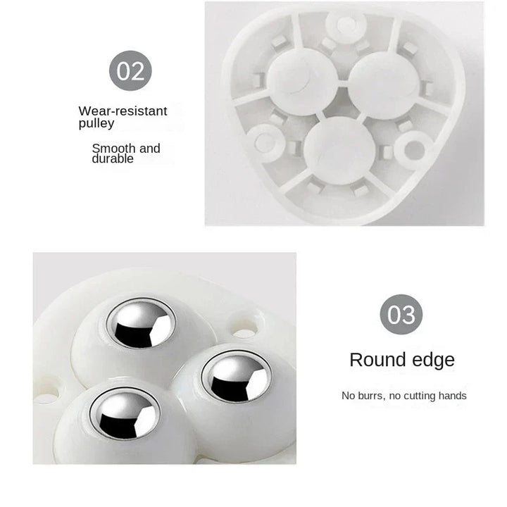 Self-Adhesive Swivel Furniture Wheels