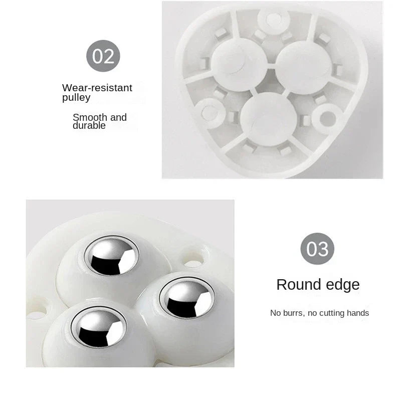 Kalsten | Self-Adhesive Full Rotating Furniture Mover Wheel Rollers