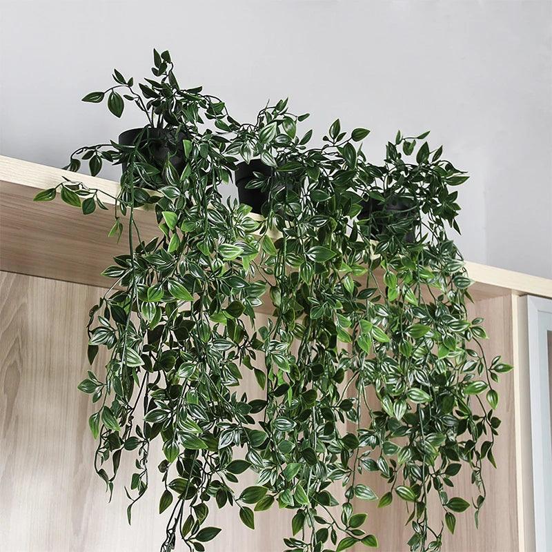 Kalsten | VerduraLine Artificial Plant Hanging | Evergreen & Maintenance-Free | 90 cm Decoration | Fresh Natural Design