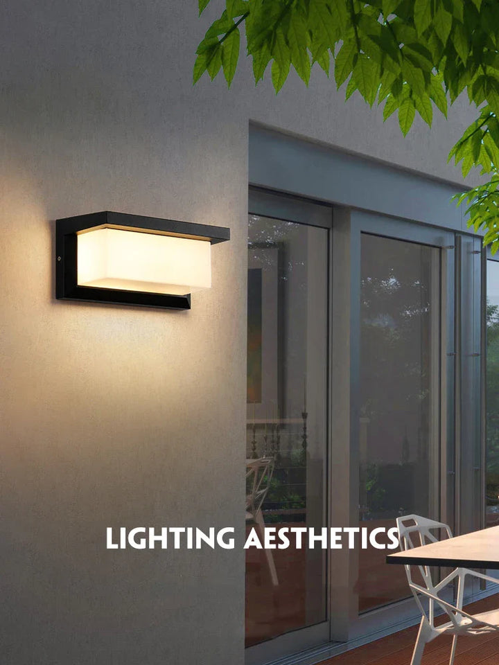 Modern LED Outdoor Wall Light with Motion Sensor - Waterproof IP65 Porch Lights for Balcony Garden | Kalsten