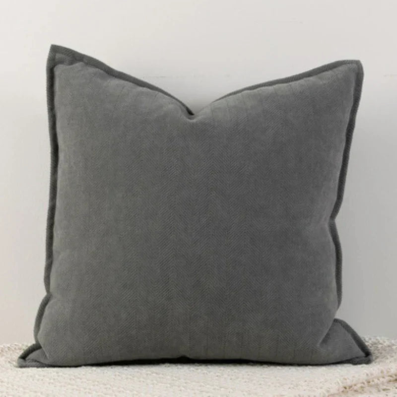 Simple Chenille Pillow Cover for Living Room & Bedroom Decoration – Soft Pillowcase for Modern Home | Kalsten
