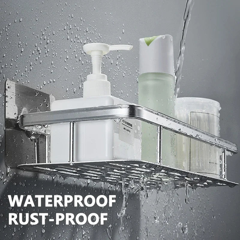 Wall-Mounted Bathroom Corner Shelf