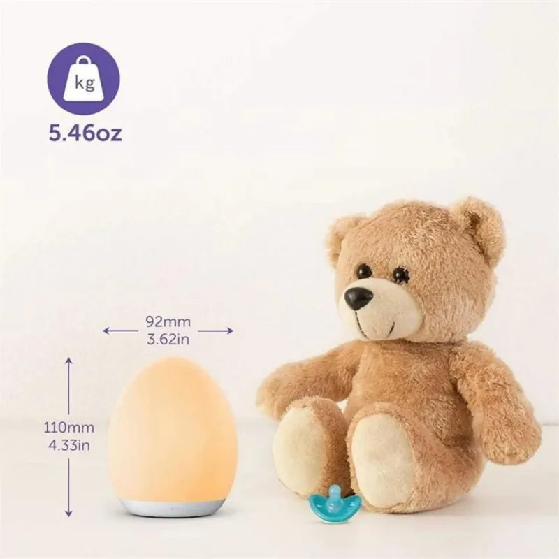 Kalsten | Lumiboo Night Light | RGB & Warm White | Touch Control | 100h Battery | 12 × 10 cm | Baby & Children's Room
