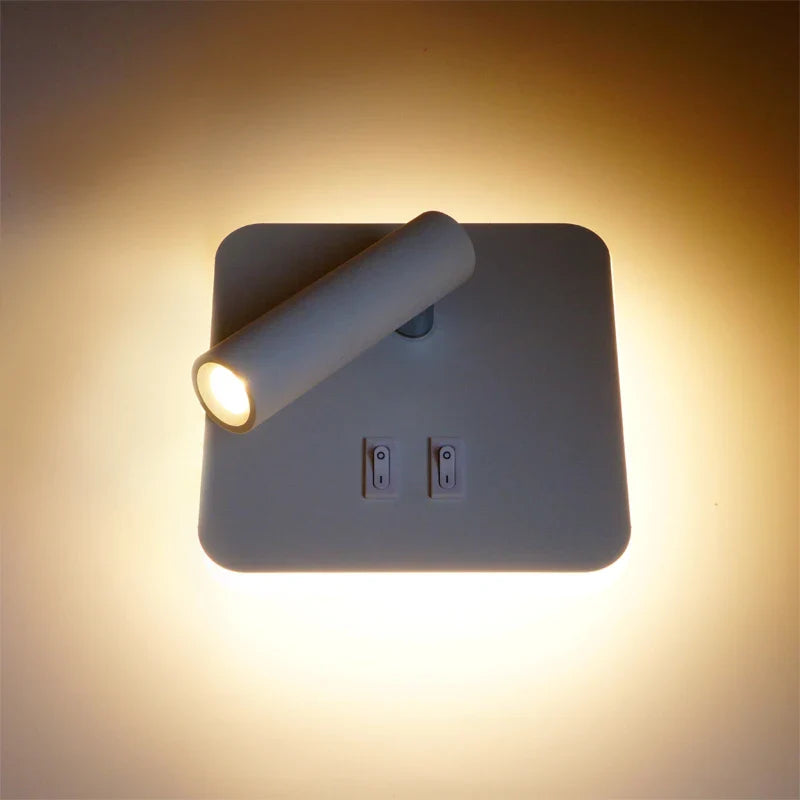 Modern LED Wall Sconce – 350° Swivel Adjustable Up & Down Wall Light, 3000K Warm White to 6500K Cool Light, Aluminium Wall Lamp | Kalsten