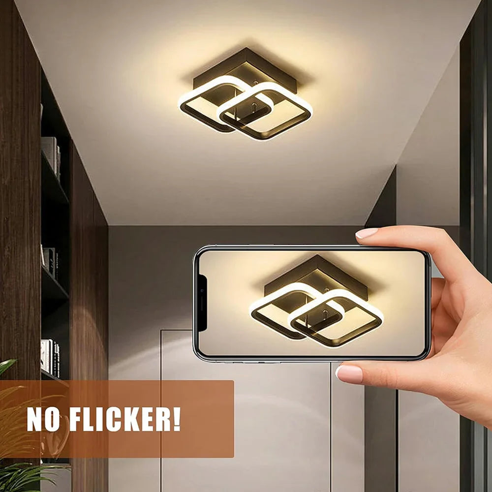 Modern Ceiling Lamp 85-265V Metal Ceiling Chandelier Three-tone Light Ceiling Lamp for Living Room Corridor Balcony Home Decor | Kalsten