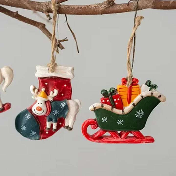 Classic Christmas decoration – Hanging Christmas stockings with moose design | Kalsten