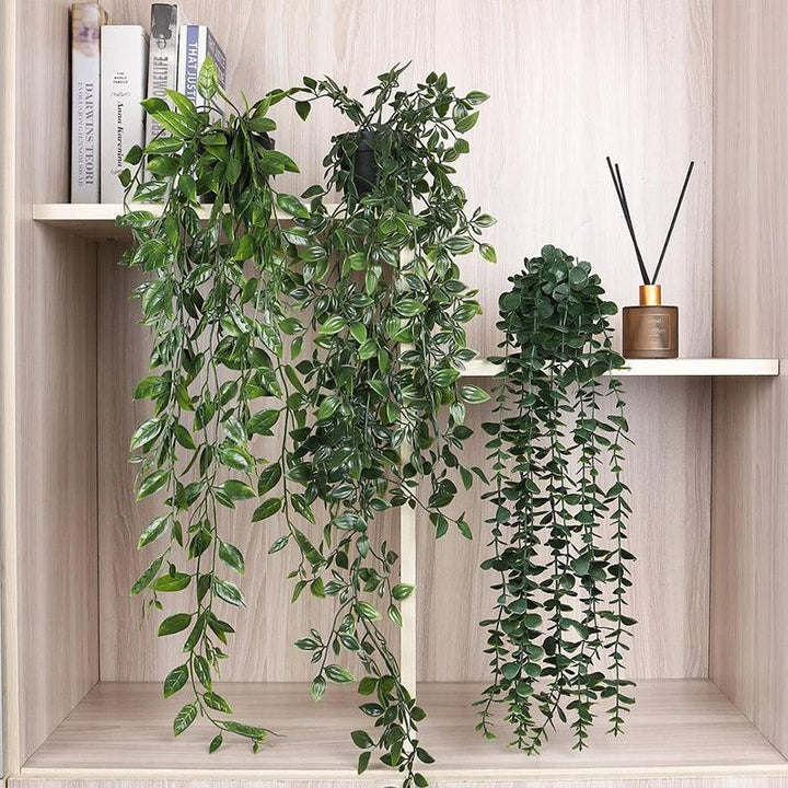 Kalsten | VerduraLine Artificial Plant Hanging | Evergreen & Maintenance-Free | 90 cm Decoration | Fresh Natural Design