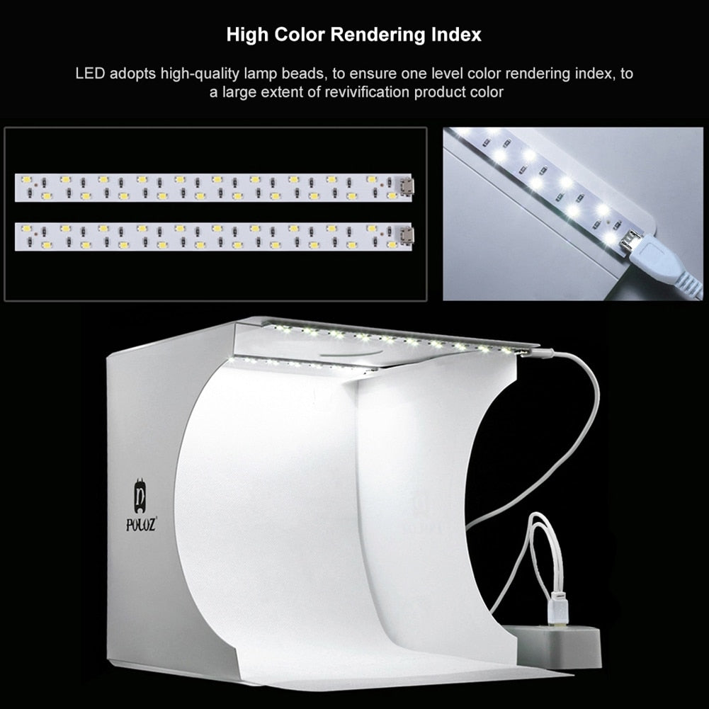 Mini Foldable Led Light Photo Studio Box | Kalsten