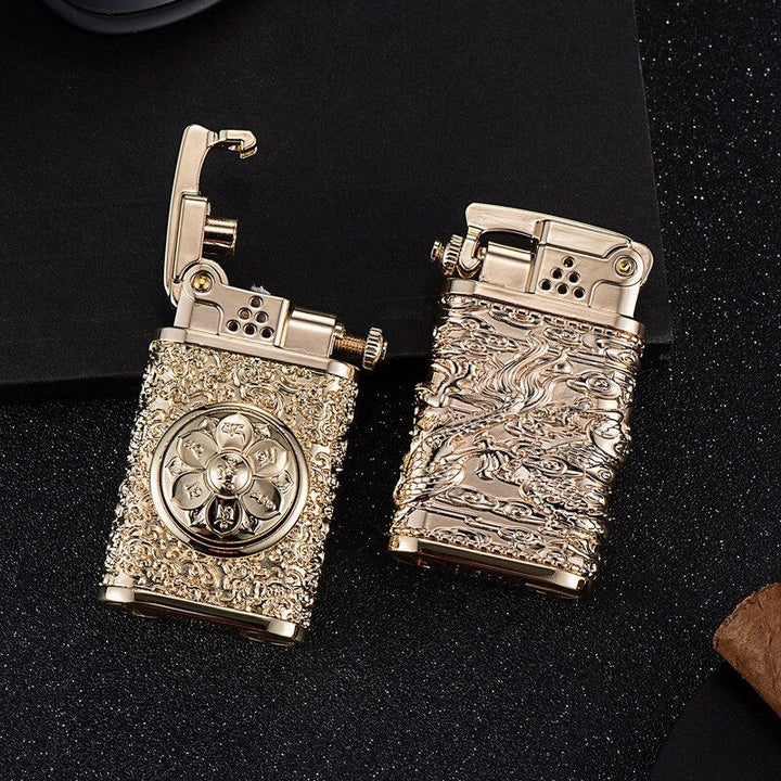 Dragon Wings Brass Kerosene Lighter | Kalsten