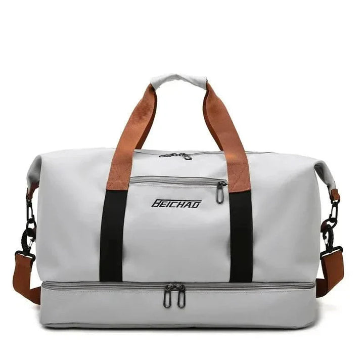 Kalsten | Portable fitness bag with shoe compartment and wet dry separator bag for active travelling