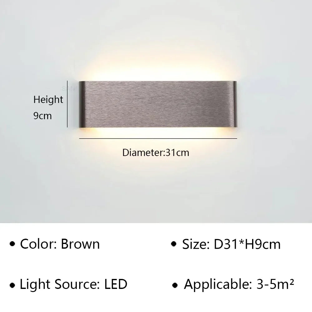 Kalsten | LumiEra Modern LED Wall Lamp | Stylish Design | Warm White Light for Bedroom, Hallway & Bathroom