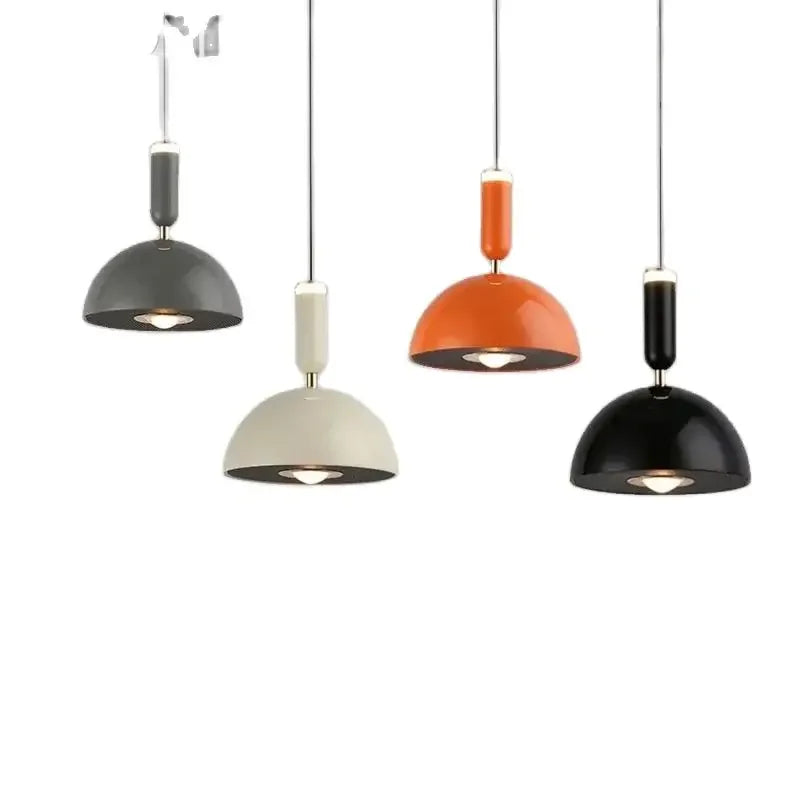 Nordic Liftable LED Pendant Light – Modern Iron Hanging Lamp for Bedroom, Living Room, Study, and Bar (Adjustable Height, Warm Light) | Kalsten