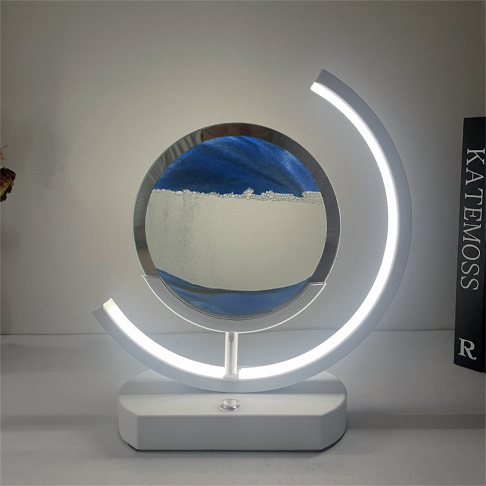 3D LED Flowing Sand Art Table Lamp | Kalsten