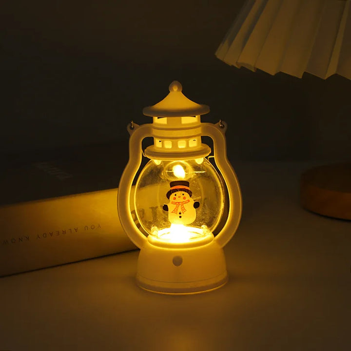 Mini Christmas lamp with LED lighting - Portable decorative lantern for festive decoration, winter & Christmas season | Kalsten