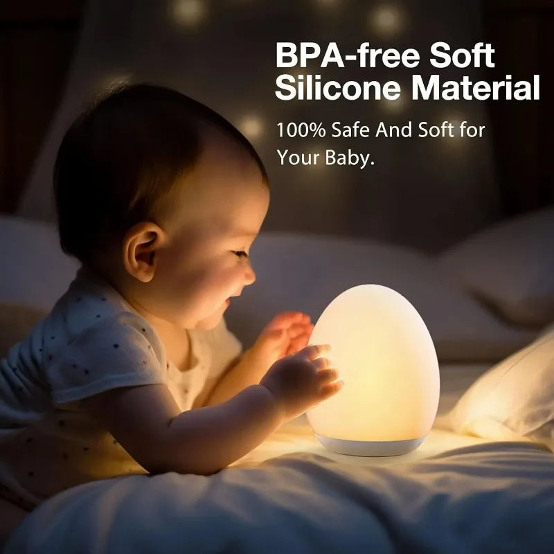 Kalsten | Lumiboo Night Light | RGB & Warm White | Touch Control | 100h Battery | 12 × 10 cm | Baby & Children's Room